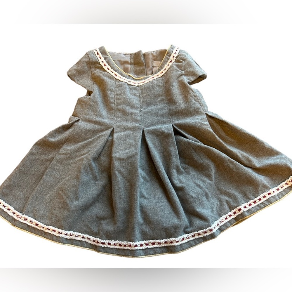 Tabari girls 6-9 month gray special occasion dress